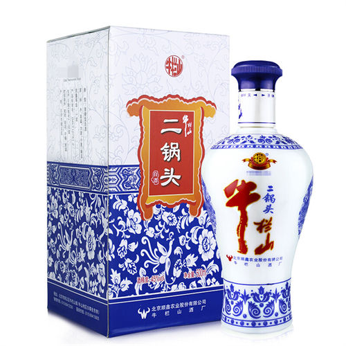 45度牛栏山蓝花瓷<font color=red>二锅头</font>清型清香型白酒