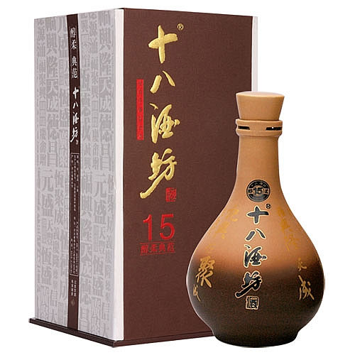 46度十八酒坊醇柔典范15年老白干香型白酒480ml现在的价格